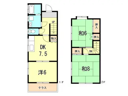 YOKハイムⅠ(3DK/1階)の間取り写真
