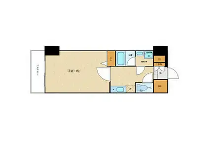 メインステージ板橋本町駅前II(1K/4階)の間取り写真