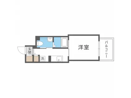 レジディア南1条(1K/10階)の間取り写真