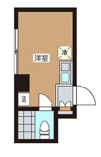 レジェンド小伝馬町(ワンルーム/2階)の間取り写真