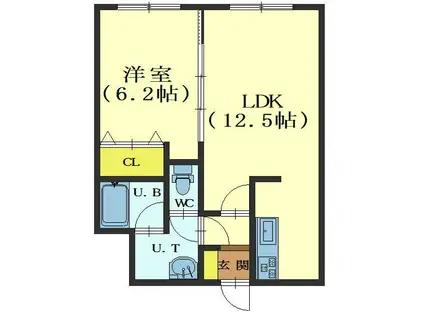 AVANT GARDEIII(1LDK/4階)の間取り写真