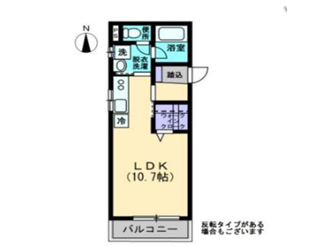 MAISON DE QUATREII(ワンルーム/1階)の間取り写真