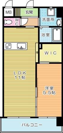 メディプラカーサ(1LDK/7階)の間取り写真