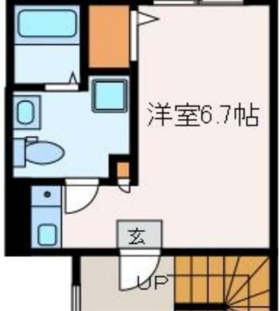 アイリス堀切(ワンルーム/2階)の間取り写真