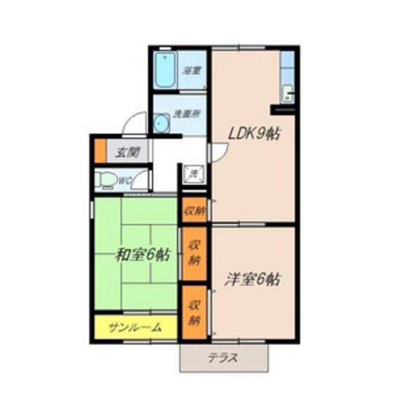 セジュール本郷新(2LDK/2階)の間取り写真