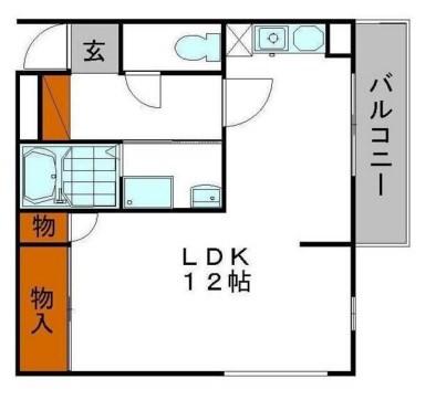 パークサイド姫路(ワンルーム/4階)の間取り写真