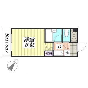 プレアール和泉府中(1K/2階)の間取り写真
