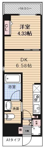 アーバンパーク東日暮里(1DK/2階)の間取り写真