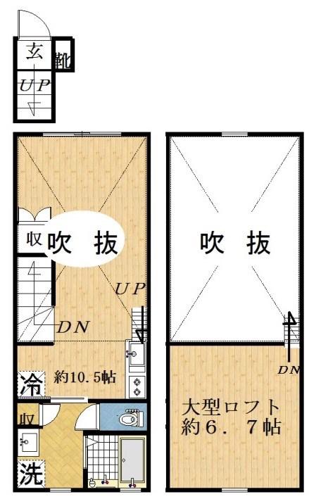 アスール 阿佐谷(ワンルーム/2階)の間取り写真