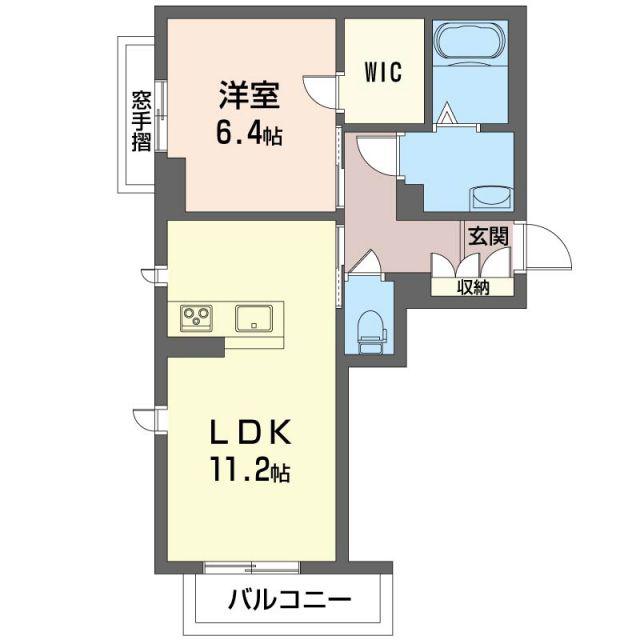 エミネンス(1LDK/3階)の間取り写真