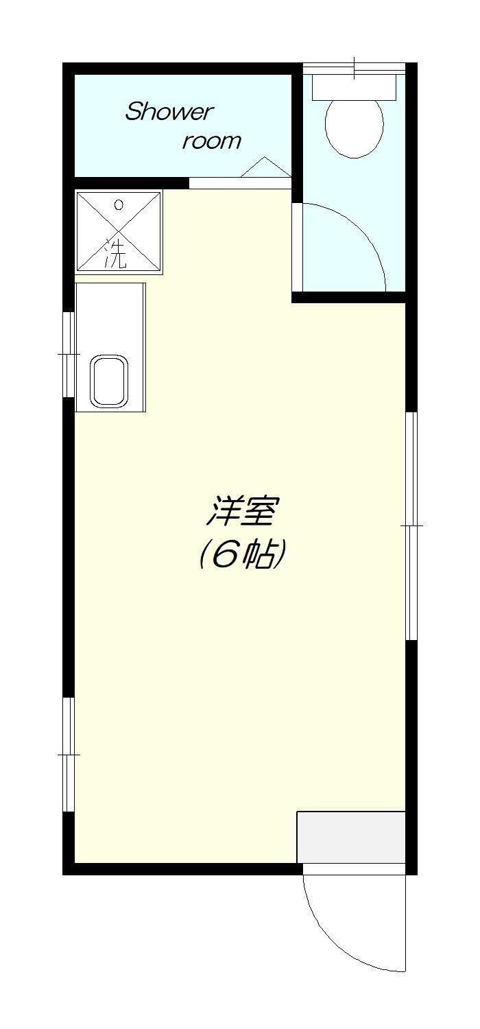 BOXY BASE(ワンルーム/1階)の間取り写真