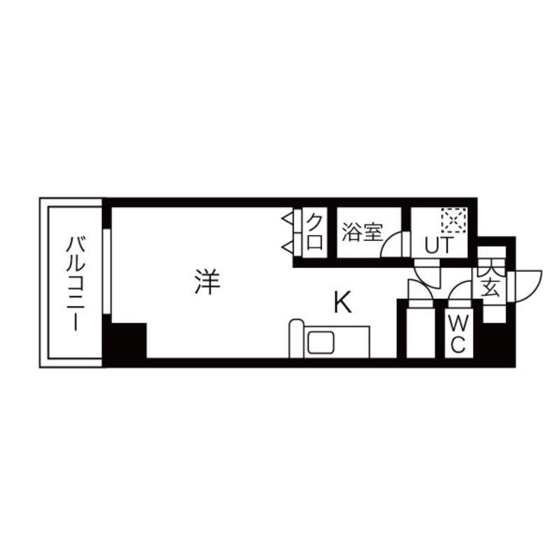 スペリオルクラブ(ワンルーム/2階)の間取り写真