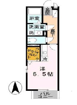 ソレイユ寿(1K/2階)の間取り写真