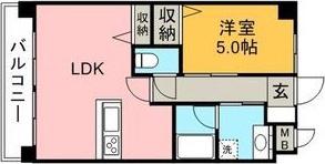 プリミエート(1LDK/3階)の間取り写真