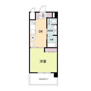 アールエスフラッツ(1DK/3階)の間取り写真