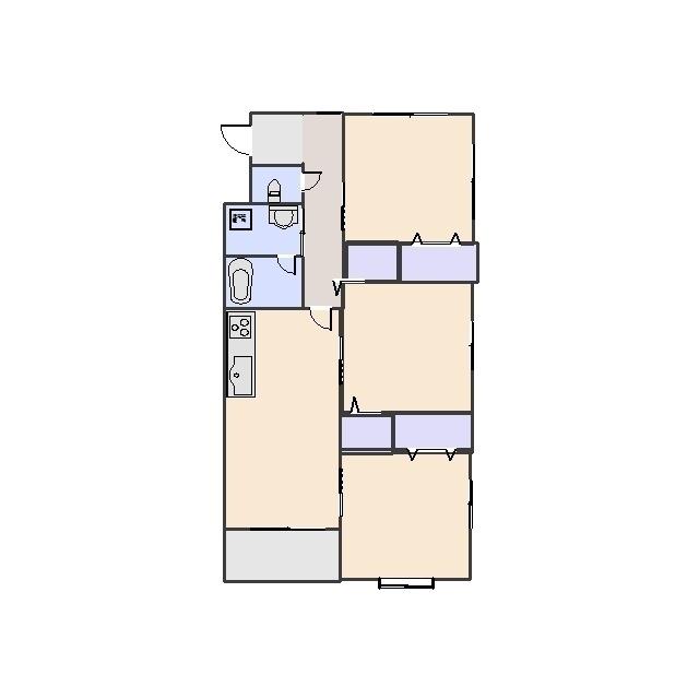 マンションピープル(3SLDK/4階)の間取り写真