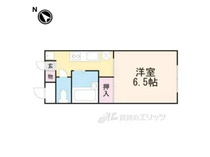 フォーブルTANAKA1(1K/1階)の間取り写真