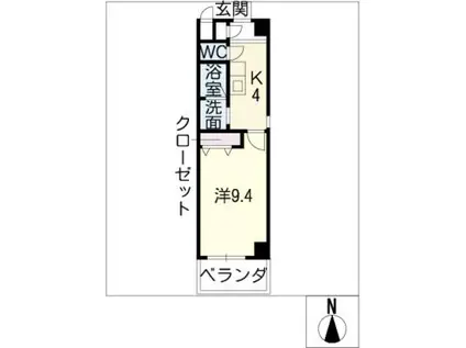 IS VILLA ANNEX(1K/3階)の間取り写真