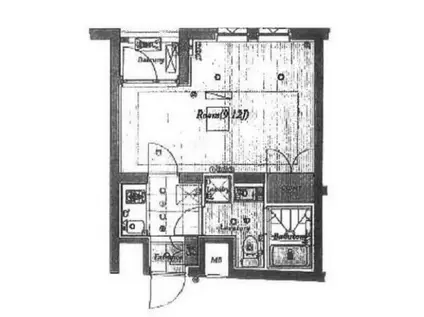 ビバリーホームズ田無III(1K/1階)の間取り写真
