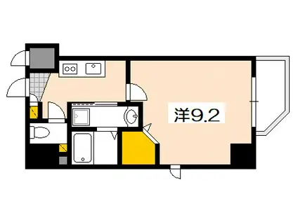 EIGHT VALLEY59(1K/8階)の間取り写真