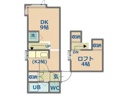 サンコート新札幌(ワンルーム/3階)の間取り写真