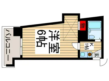 アメリカンドリーム(1K/4階)の間取り写真