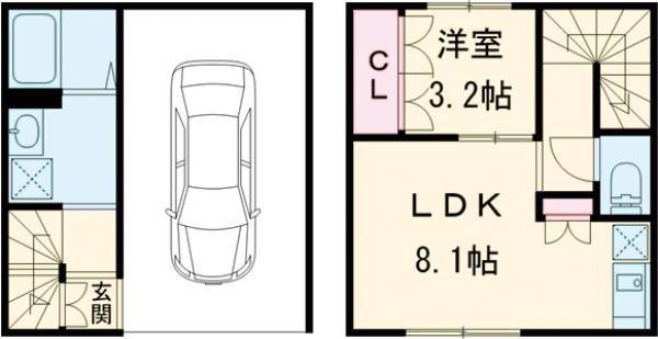 RENATUS VERITE(1LDK/1階)の間取り写真