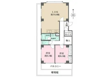 さくらそう(2LDK/1階)の間取り写真