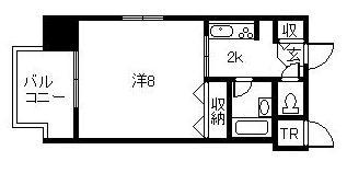 メゾンドノール(1K/7階)の間取り写真