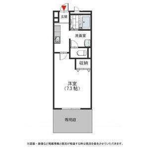 PIN・BONHEUR(1K/2階)の間取り写真