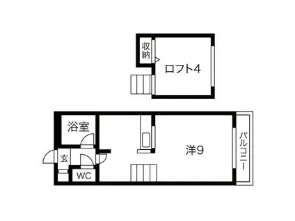 第7AMS円山(ワンルーム/4階)の間取り写真