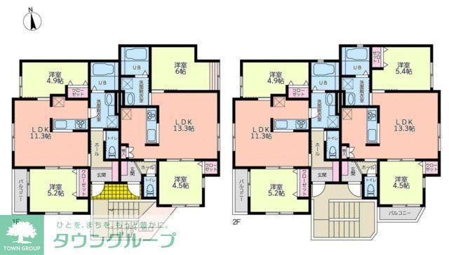 ピース妙蓮寺III(2LDK/2階)の間取り写真