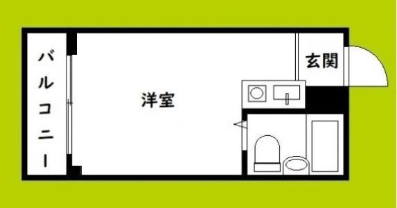 野江サンマンション(ワンルーム/1階)の間取り写真