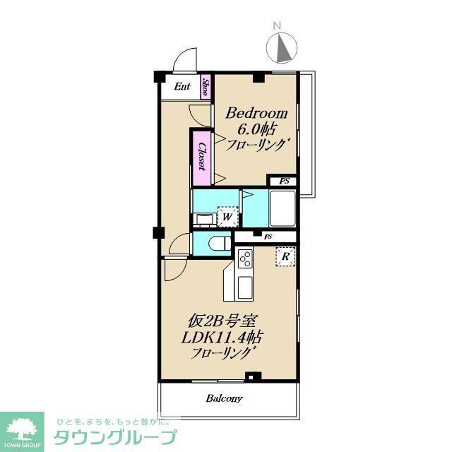 XEVO吉祥寺(1LDK/2階)の間取り写真