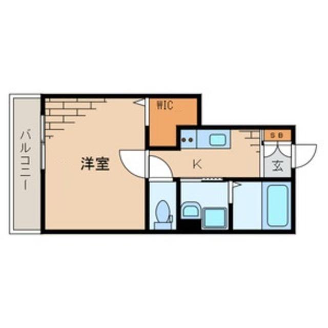ステラフィールズII(1K/3階)の間取り写真