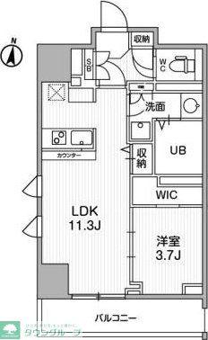 テラス森下(1LDK/5階)の間取り写真