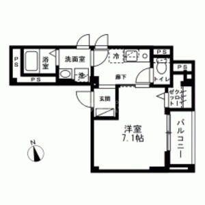 PINE COURT(1K/3階)の間取り写真