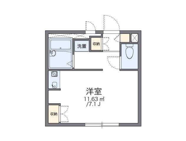 レオパレス上野西(1K/1階)の間取り写真