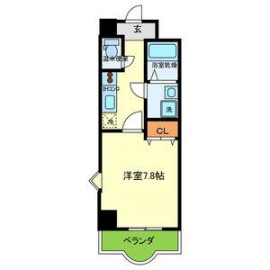ルミエール八尾駅前(1K/9階)の間取り写真