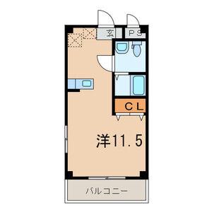 メゾンドサンティエ(ワンルーム/3階)の間取り写真