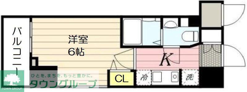 N-STAGE 三郷(1K/13階)の間取り写真