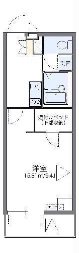 レオパレスグリーンパイン松本(1K/3階)の間取り写真
