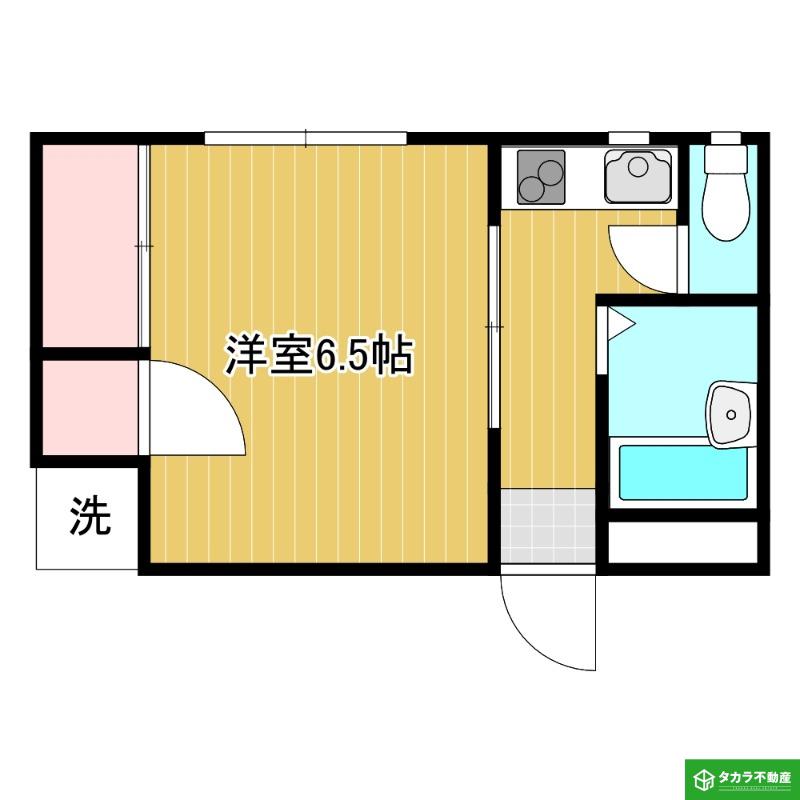 プティルノアール(1K/2階)の間取り写真