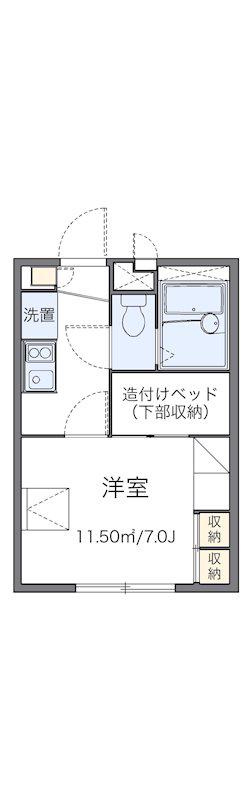 レオパレスTAKIYAMA(1K/1階)の間取り写真