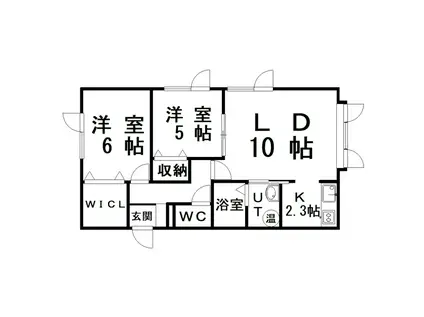 STELLA KITABOSHI(2LDK/2階)の間取り写真