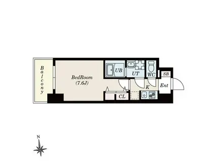 S-RESIDENCE桜本町AWESOMEなんでも乗ります(1K/11階)の間取り写真