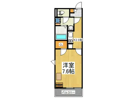 レオネクストヴォラーレ(1K/3階)の間取り写真