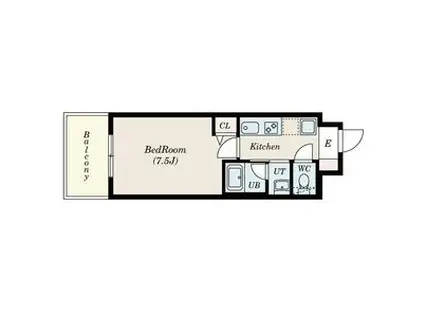 CITY SPIRE 名古屋本陣(1K/6階)の間取り写真