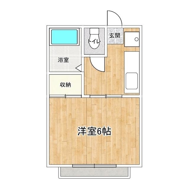 NON STYLE(1K/1階)の間取り写真