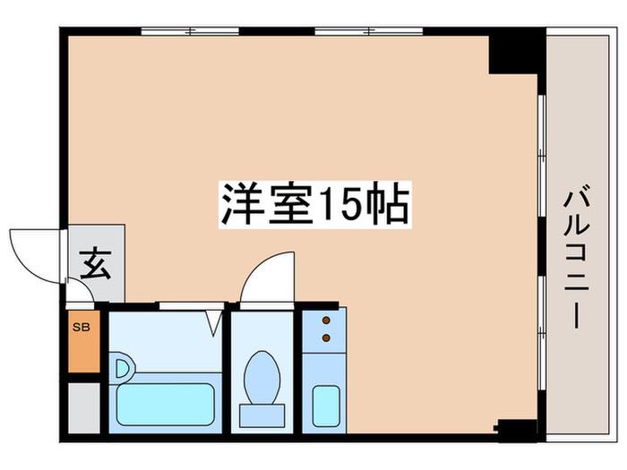 IRIS.BLD(ワンルーム/3階)の間取り写真